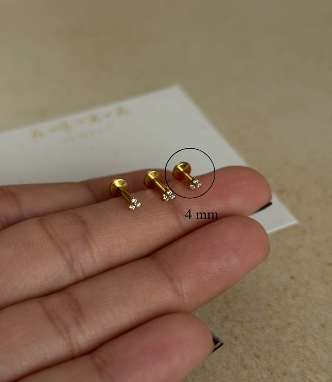 Trini Piercing Titanio - Gold