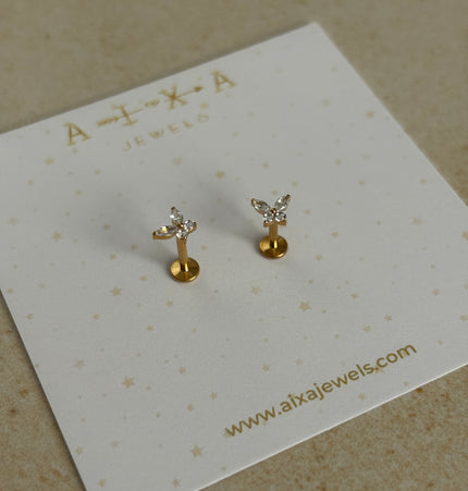 Piercing de Mariposa Titanio - Gold