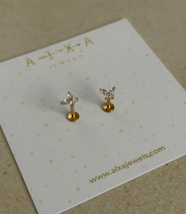 Piercing de Mariposa Titanio - Gold