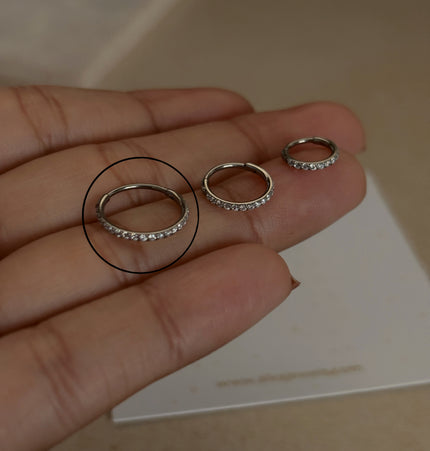 Shiny Hoop Silver