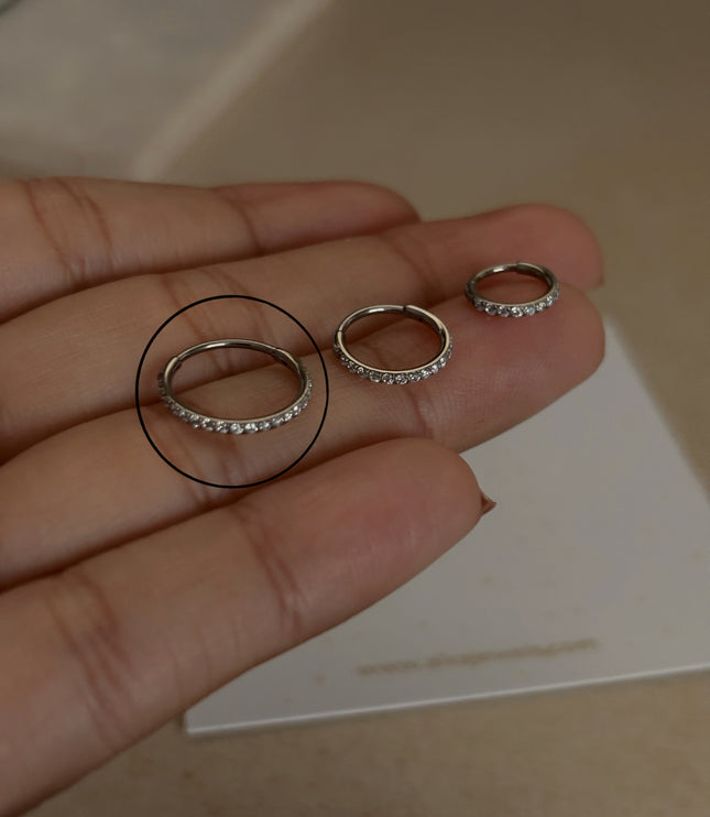 Shiny Hoop Silver