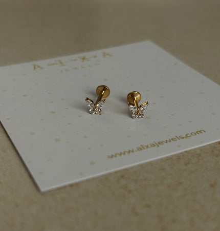 Piercing de Mariposa Titanio - Gold