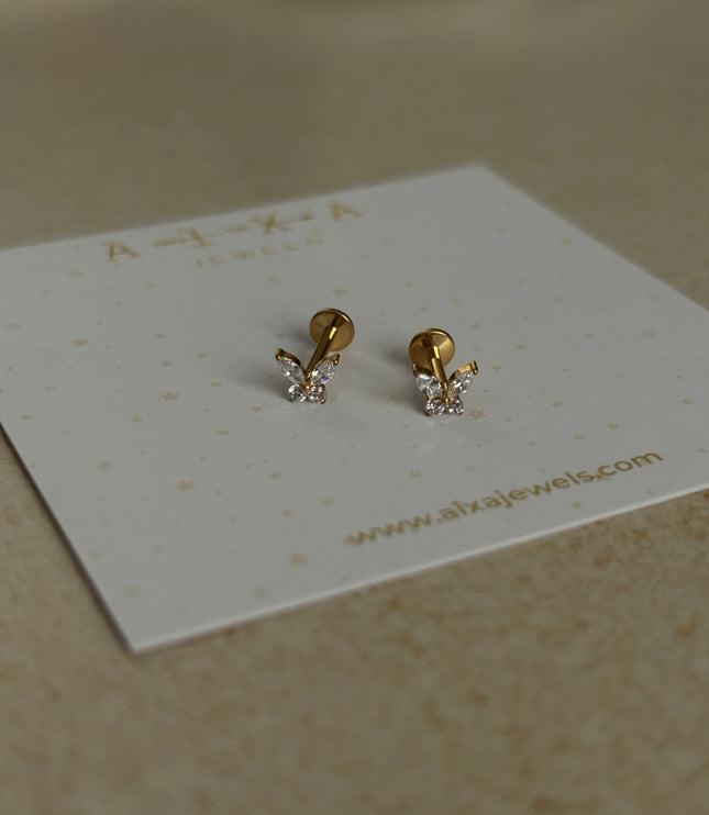 Piercing de Mariposa Titanio - Gold