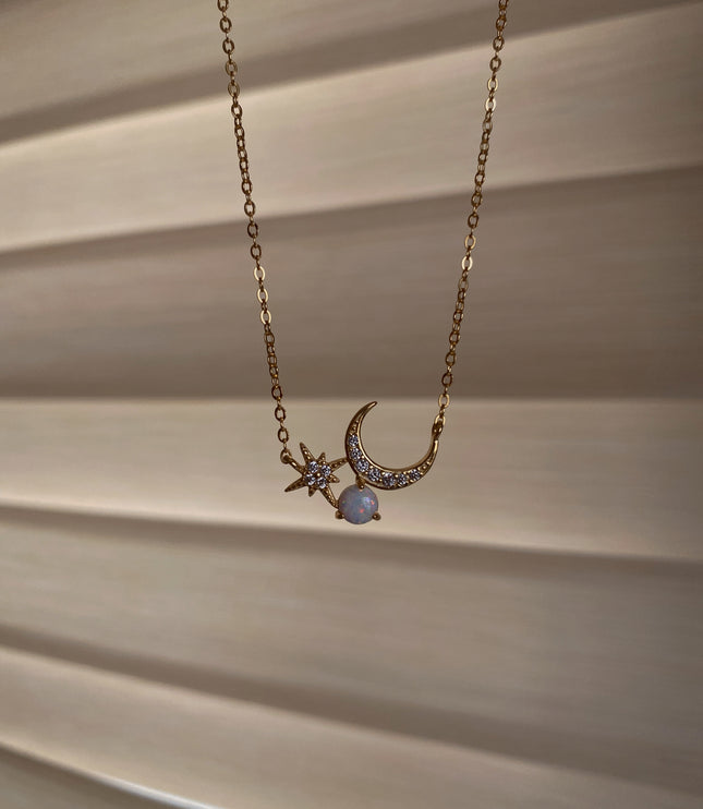 Collar Mi luna y estrella