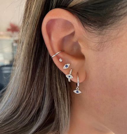 Hoops ojo turco Silver