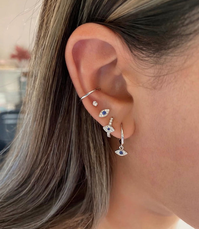 Hoops ojo turco Silver