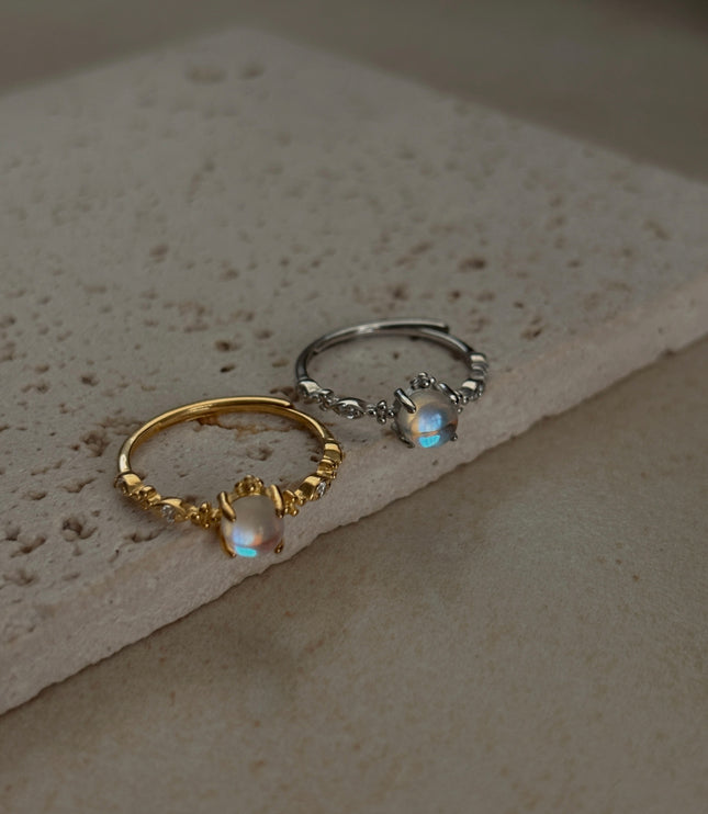 Anillo Promesa Piedra Lunar