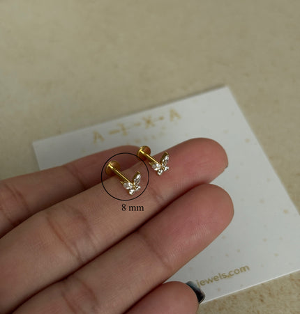 Piercing de Mariposa Titanio - Gold