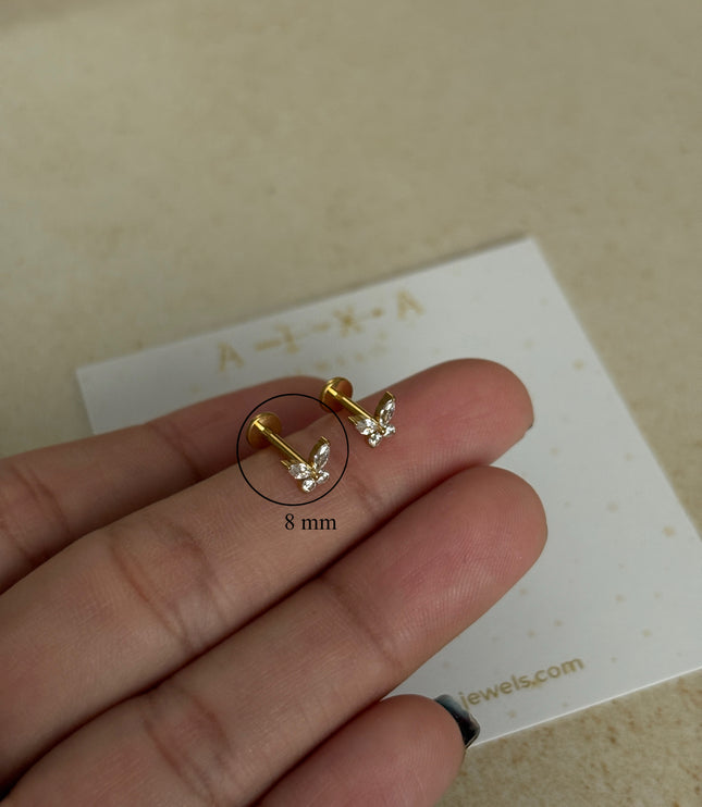 Piercing de Mariposa Titanio - Gold