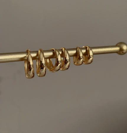 Rubiela hoops Gold