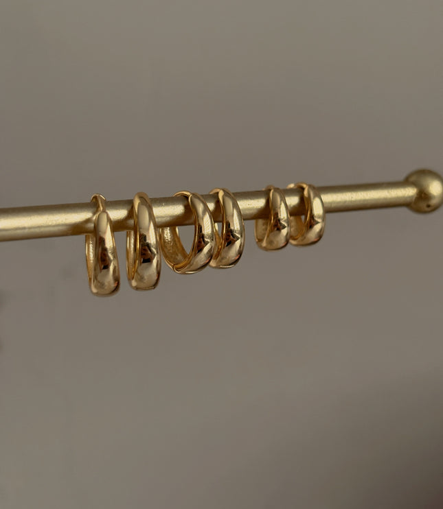 Rubiela hoops Gold