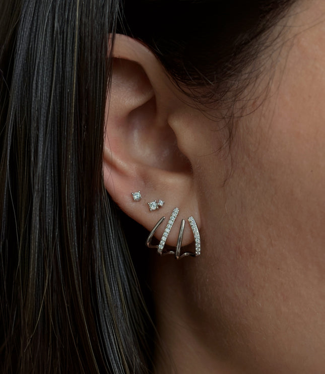 Pendientes Salma Silver