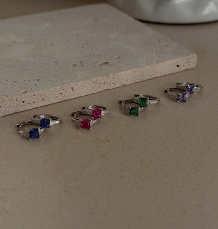 Pendientes Amina Silver