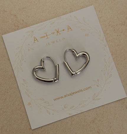 Mini hoops de corazón