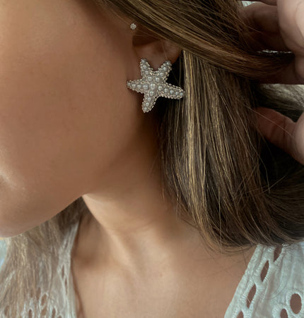 Estrella de mar Studs Silver