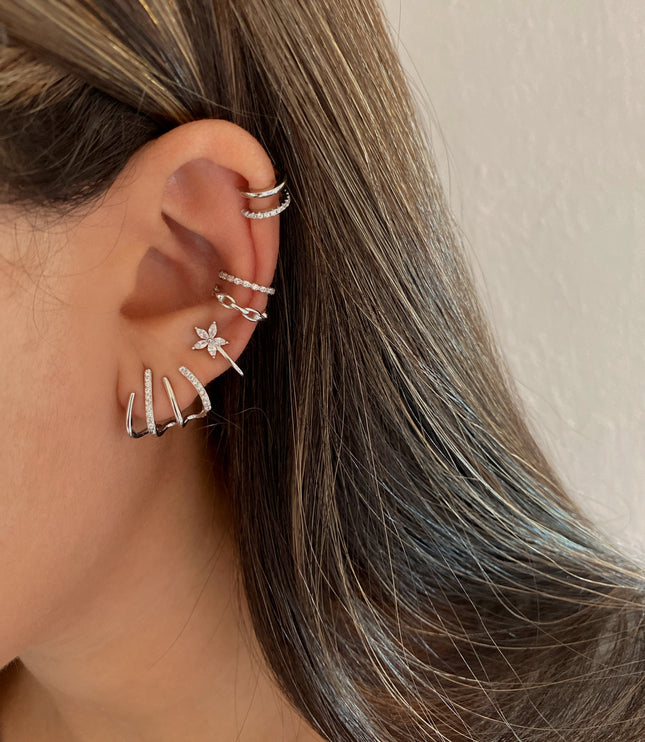 Pendientes Salma Silver