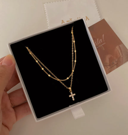 Collar cruz mini