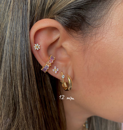 Rubiela hoops Gold