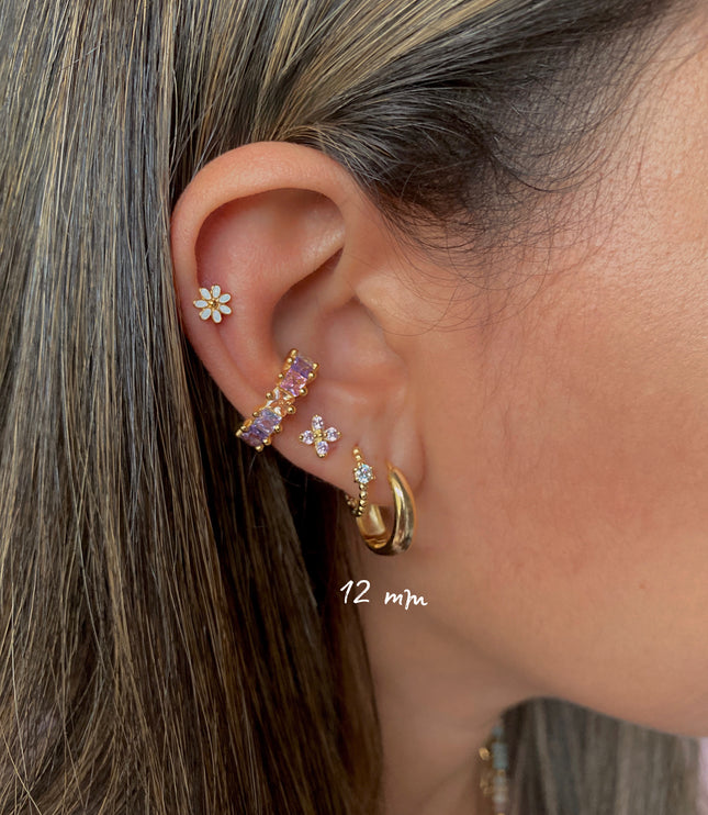 Rubiela hoops Gold