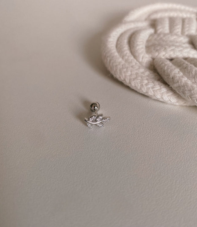 Leaf piercing Silver - 01