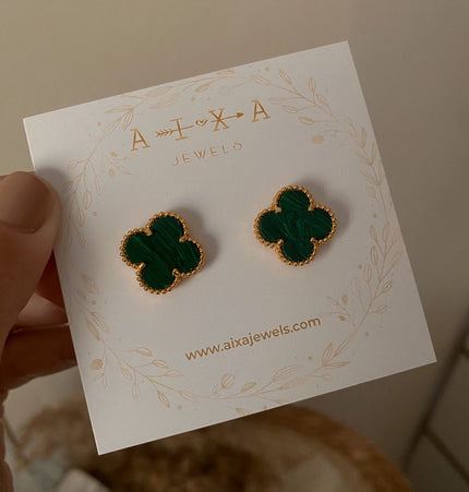 Clover Studs Gold