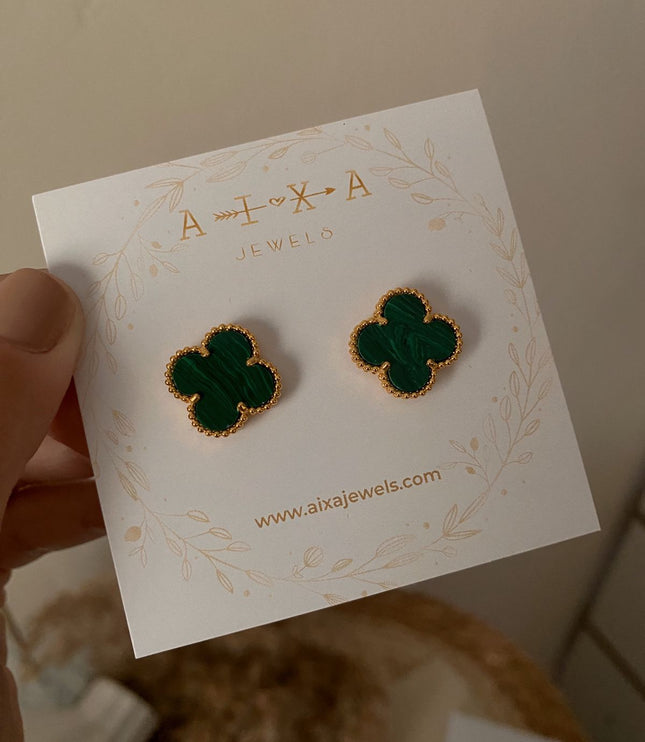 Clover Studs Gold