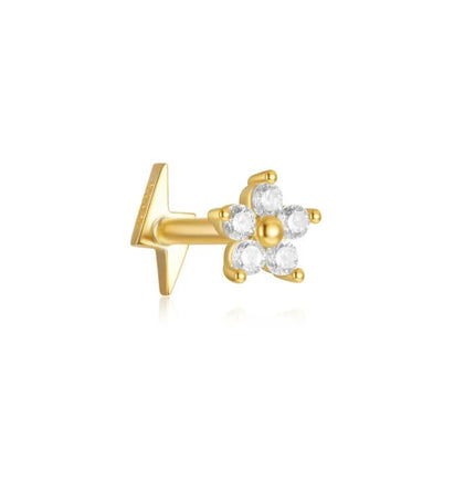Reversible Flower Piercing - Gold