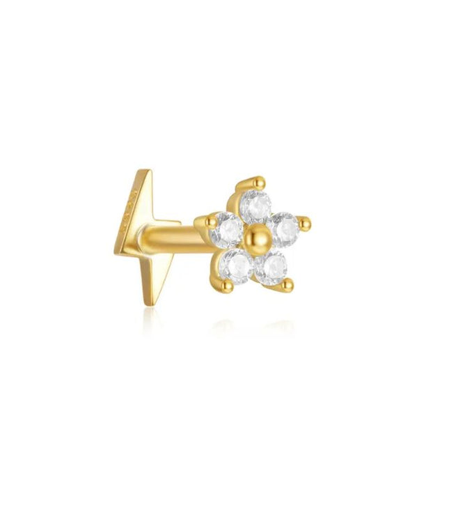 Reversible Flower Piercing - Gold