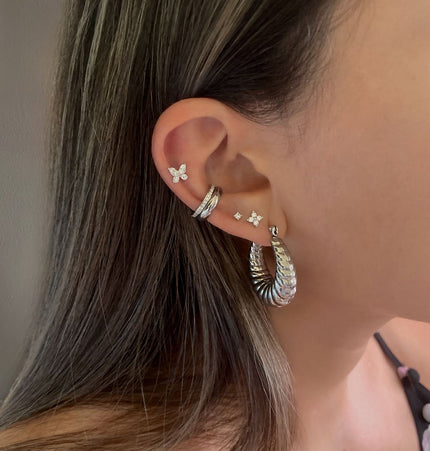Piercing de Mariposa - Silver 03