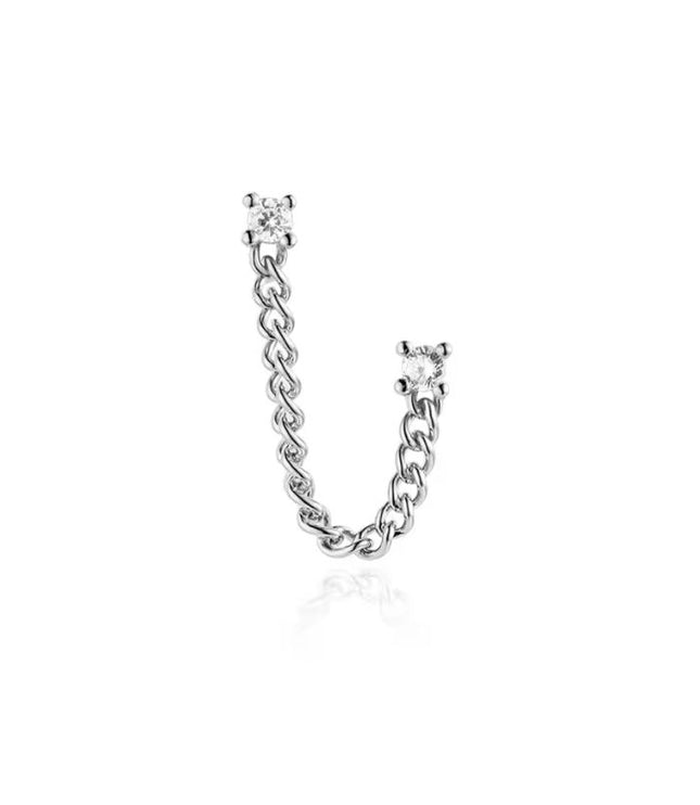 Doble Pendiente Libia - Silver