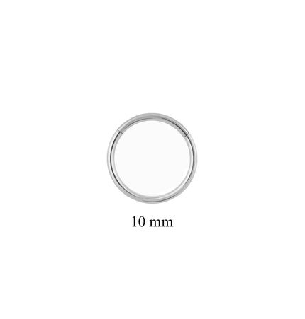 Titanio hoop piercing Silver