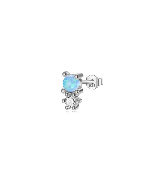 Mini ópalo tornasol Silver