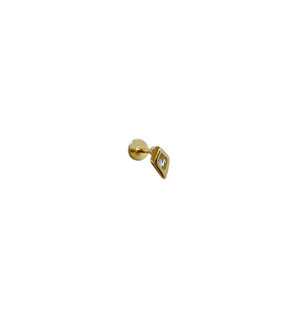 Diamond flat piercing - Gold
