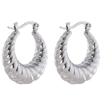 Vanessa hoops Silver