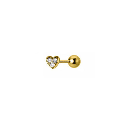Piercing de corazón mini - Gold