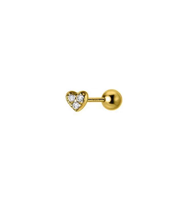 Piercing de corazón mini - Gold