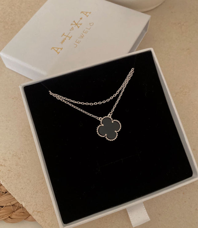 Clover Necklace Silver
