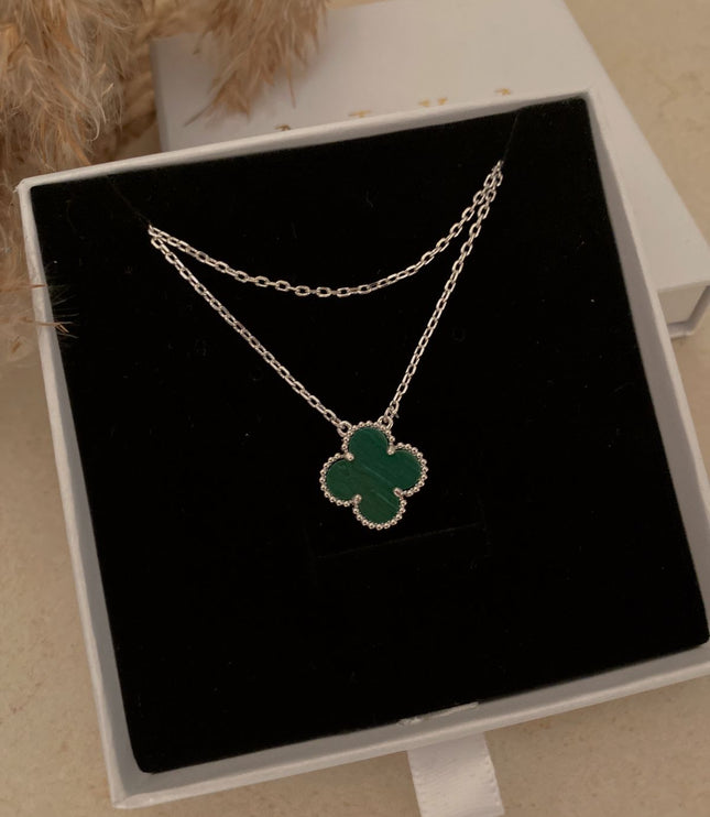 Clover Necklace Silver