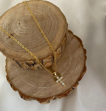 Collar cruz mini