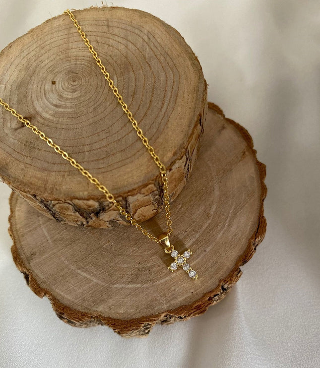 Collar cruz mini