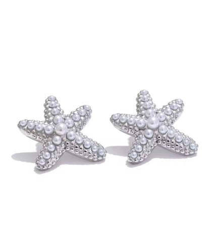 Estrella de mar Studs Silver