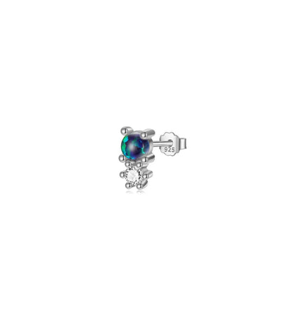 Mini ópalo tornasol Silver