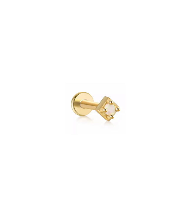 Jery piercing - flat opal