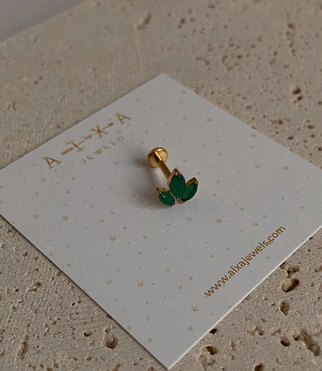 Titanio Trenni Piercing - Gold 8 mm