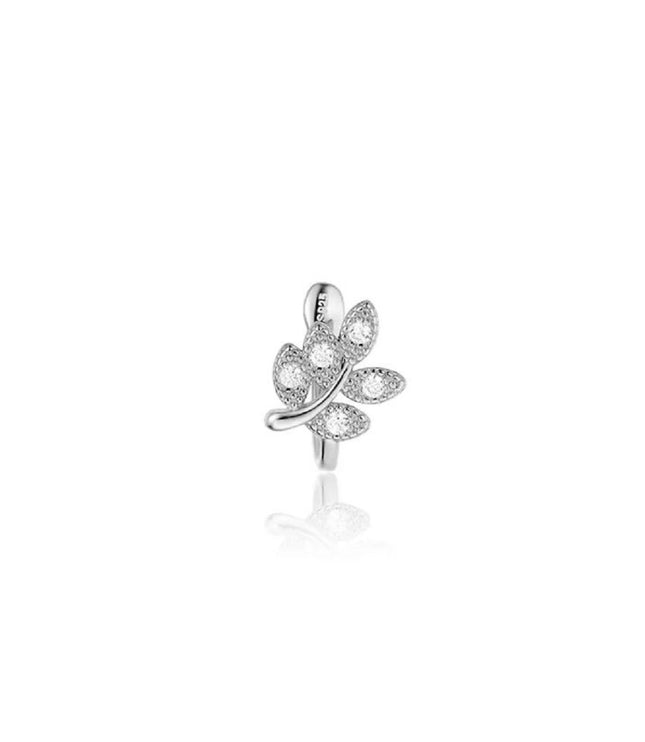 Leaf Clip Earcuff Silver