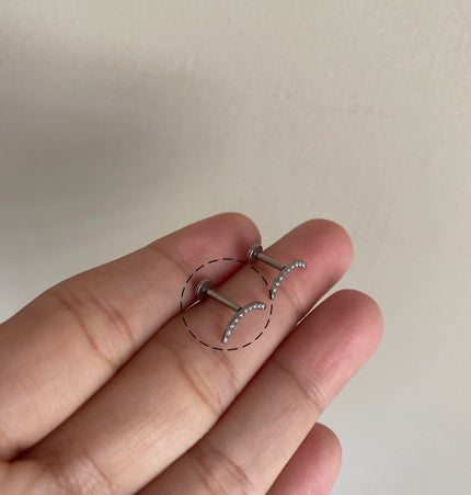 Titanio Duna piercing - Silver