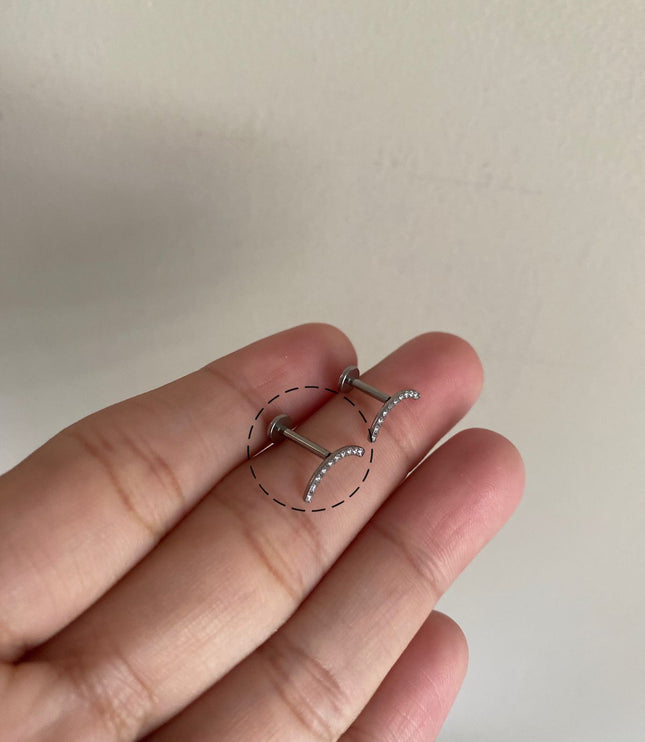 Titanio Duna piercing - Silver